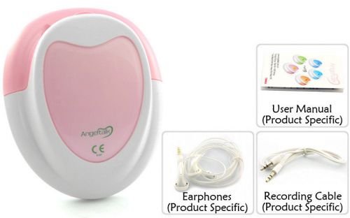 Pink Portable Fetal Doppler Heartbeat Detector &#034;Angeltalk&#034; - Ultrasonic