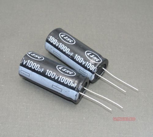 2pcs 1000uf 100v electrolytic capacitor 105degc ls for sale