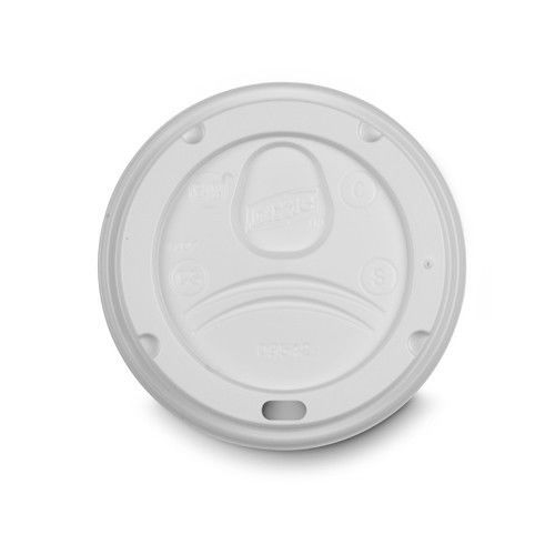 Dixie Dome Lid Paper Hot Cup in White