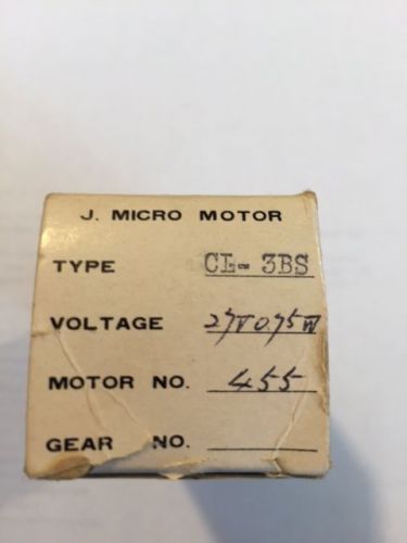 Japanese Micro Motor, 1966, 27V .075W