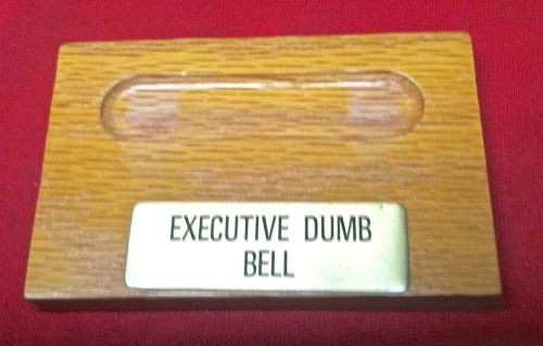 Executive Dumbbell Paper Weight Display Stand - Vintage - Barbell