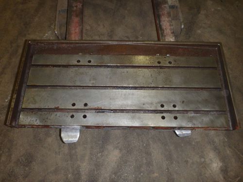 44&#034; x 20&#034;  Steel Welding T-Slotted Table Cast iron Layout Plate 3 T-Slot Weld