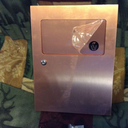 Copper Colored GAMCO ND 5 US 10 Mounted Napkin/Tampon Dispenser