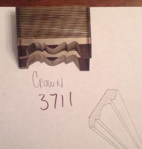 Lot 3711  Crown Moulding Weinig / WKW Corrugated Knives Shaper Moulder
