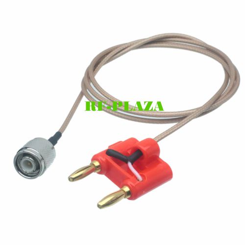 Cable TNC male to 4mm dual double banana plug 4mm Test Probe Leads RG316 100CM