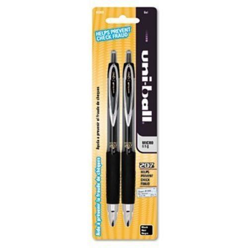 uni-ball Signo Gel 207 Retractable Roller Ball Pen, Black Ink, Micro, 0.5mm,...