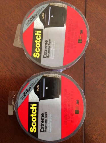 Scotch 414-long/dc extreme mounting tape 1 in. x 11.1 yds,  (2-pack) for sale