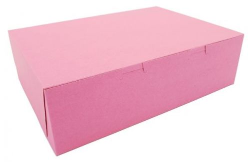 Non window bakery box pink 14x10x4 (pack: 100 pink boxes) free shipping for sale