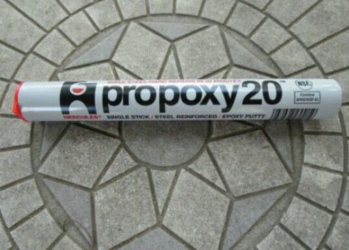 Hercules Propoxy 20 Single Stick Steel Reinforced Epoxy Putty 4 oz Stock 25-515
