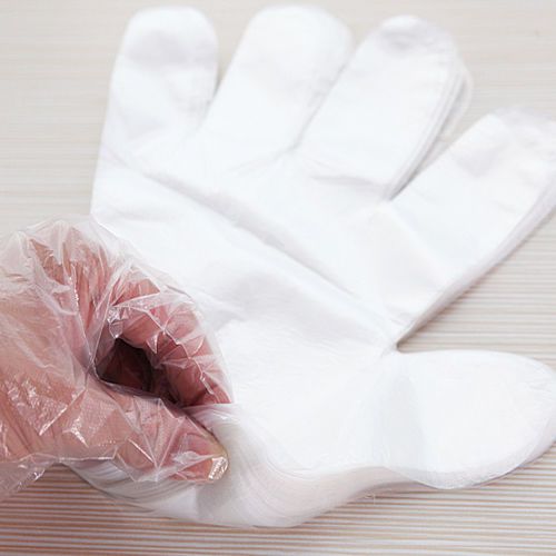 1 pack 100xPlastic Gloves Disposable REMIUM POLYTHENE Catering Food Safe Gloves