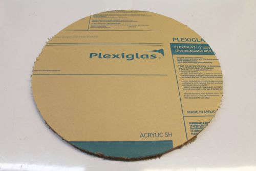 Plexiglas Clear Cast Acrylic 16&#034; Dia. 1/2&#034; Thick .5&#034; Plexi Plastic Circle Disc