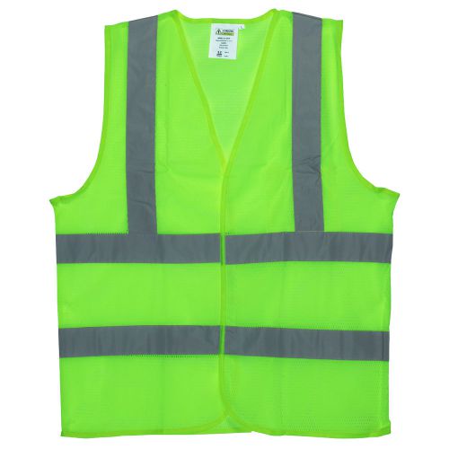 Cordova hi vis reflective safety vest lime green (class 2) l-2xl for sale