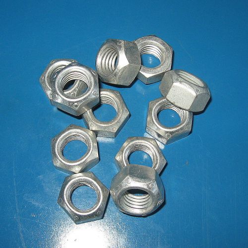 Grade c steel lock nut - clear zinc/wax - unc 1-1/4&#034;-7 15pcs for sale