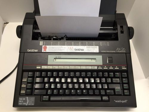 Brother Electric Typewriter and Word Processor # AX-26 with Black Cartridge