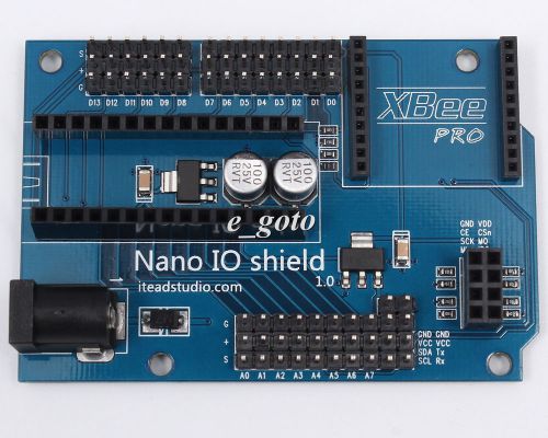 Nano IO Shield with XBEE Socket Precise for Arduino