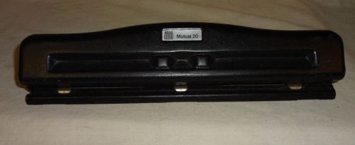 Acco Mutual 20 Three (3) Hole Paper Punch