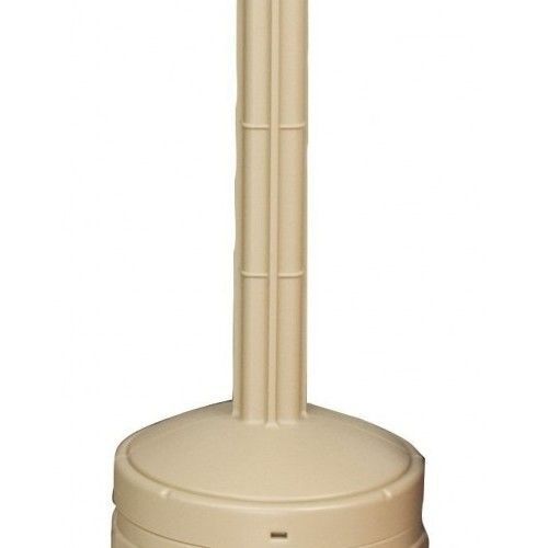 Cigarette Butt Receptacle Justrite Personal Smokers Fire Polyethylene, Beige