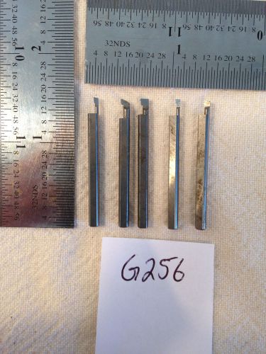 5 USED SOLID CARBIDE BORING BARS. 1/8&#034; SHANK. MICRO 100 STYLE. {G256}