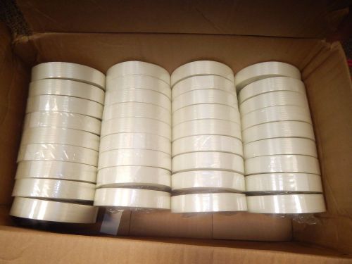 36-Pack Entire Case Universal Office Filament Tape Rolls 3/4&#034; X 60 Yards 3&#034; Core