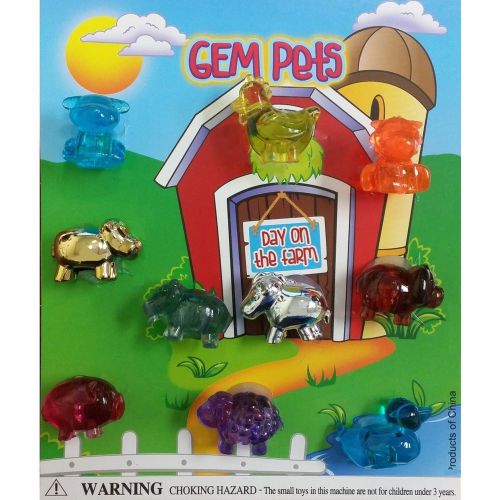 ( DISPLAY) for 1&#034; ASSORTED GEM PETS SERIES 3 COLORFUL COLLECTIBLES for VENDING