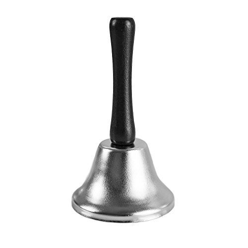 Labara Black Plastic Handle School Metal Gold Tone Bell Handbell/steel Tea Hand