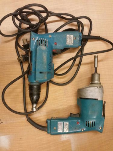 2] Makita Dry Wall Electric Screwdrivers 6801DBV and 6820V