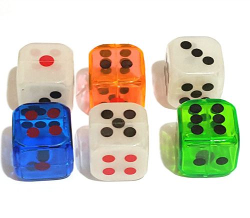 100 pc 28mm dice hollow inside birthday party pinata filler home game joke gift for sale