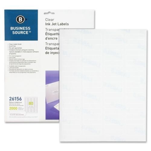 Business Source 26156 Mailing Label - 0.50&#034; Width X 1.75&#034; Length