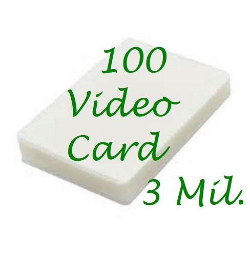 (100) 4-1/4 x 6-1/4  laminating pouches sheets photo video card 3 mil for sale