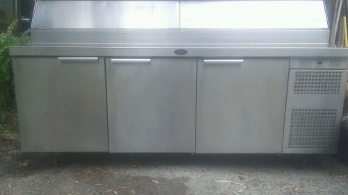 WORKING COND. RANDELL REFRIGIRATED FOOD PREP TABLE STAINLESS STEEL 3 DRAWER 7FT