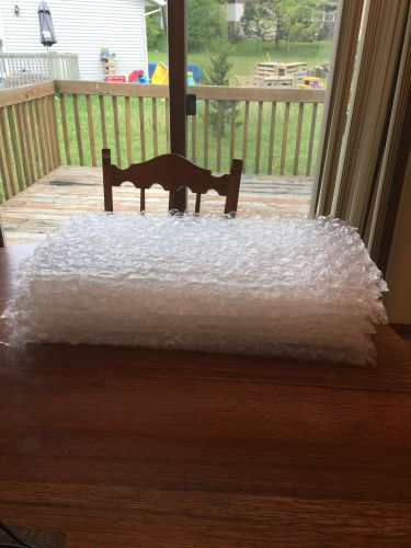 12 Shipping Packing LARGE 1&#034; Bubbles Wrap Flat Sheets USED 24&#034;X 12&#034; Each