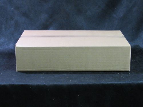 NEW 300ct BROWN PLAIN SINGLE WALL CARDBOARD 21-1/2&#034;X14-1/4&#034;X5&#034; BOX