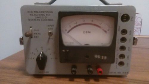 WESTERN ELECTRIC Transmission Measuring Set J94023A Vintage