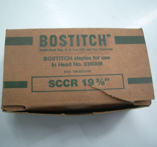 Bostitch sccr 5019-3/8&#034; staples, 5,000 per box, graphic arts staples, 1/2&#034; crown for sale