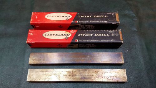 New Cleveland Twist Drill Mo-Max Cobalt Machinist Lathe Tool Bit Pair 25x12