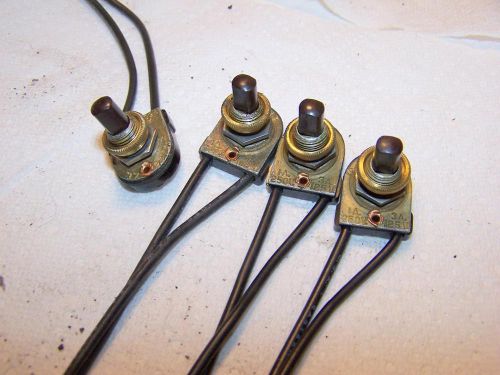 4 nos 2 WIRE on/off PUSH BUTTON CANOPY lamp light SWITCH