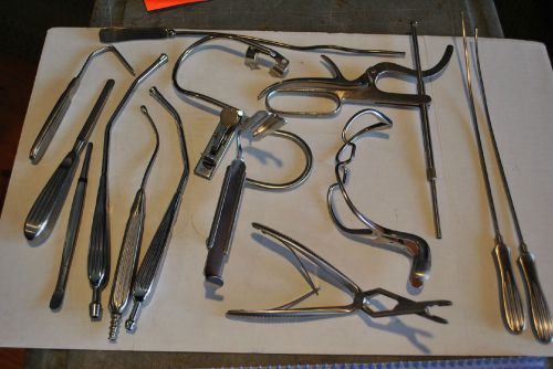 Lot of SURGICAL INSTRUMENTS ~ ENT ~ Mouthgag / Tonsil