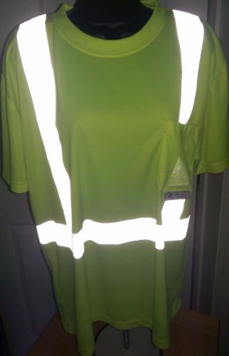Radians Unisex Yellow w/ Reflector Safety Shirt Size L