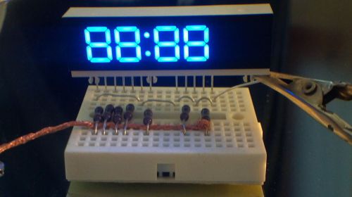 0.36&#034; 4 digits BLUE led display 7 segment Common Anode ( CA ) - 2 pieces