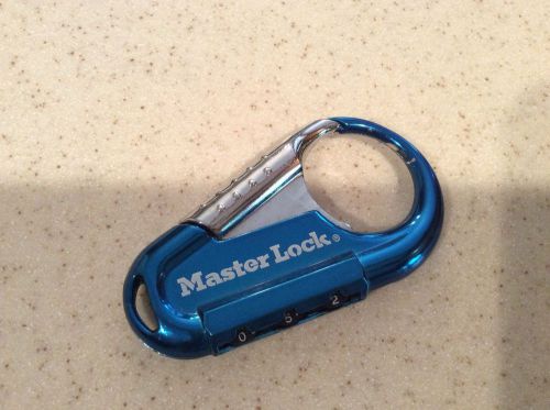 Master Lock Carabiner Die-Cast Blue Combination
