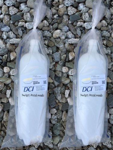 Dental Water Bottle x2, Heavy-Duty Plastic, 2 Liter W/ Cap &amp; Tube #8164 by DCI