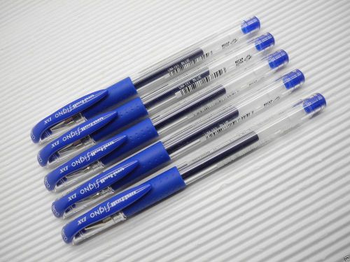 (5 pens) Uni-Ball Signo DX UM-151 0.38mm ultra fine gel roller ball pen Blue