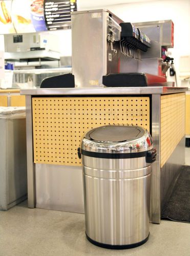 iTouchless Commercial Size Stainless Steel Sensor Touchless Trash Can