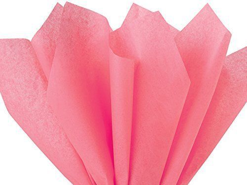 Coral Rose Tissue Paper 15&#034; X 20&#034; - 100 Sheet Pack