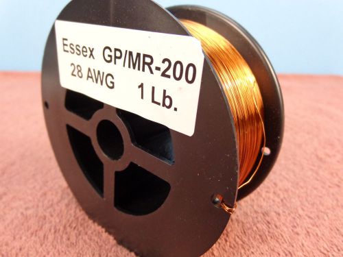 28 AWG...Enameled Magnet Wire.....200c..1 lb..28 ga..ESSEX...FREE  SHIPPING