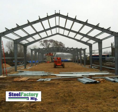 Steel factory mfg prefab 40x60x16 i-beam frame garage building materials kit for sale