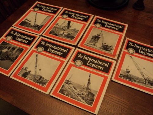 THE INTERNATIONAL ENGINEER 1947 SEVEN ISSUES VERY GOOD CONDITION