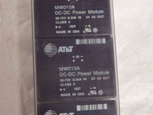 Lot of 11 Lucent / AT&amp;T MW010A DC -&gt; DC Power Module 36-72 V In 5 V Out (C6)