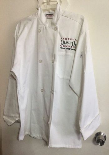 Uncommon Threads Restaurant Uniform Chef Coat Jacket White Size MD Kitchen