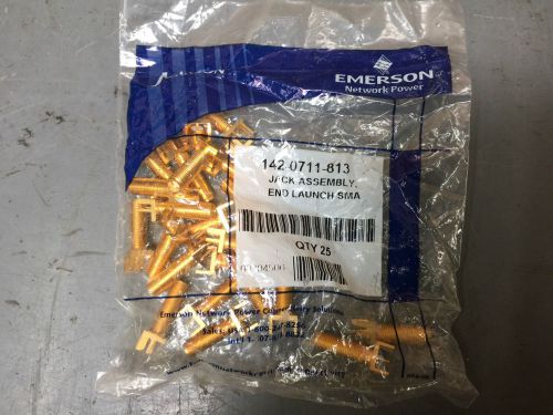 25 count 142-0711-813 Emerson Network Power Jack assembly end launch SMA